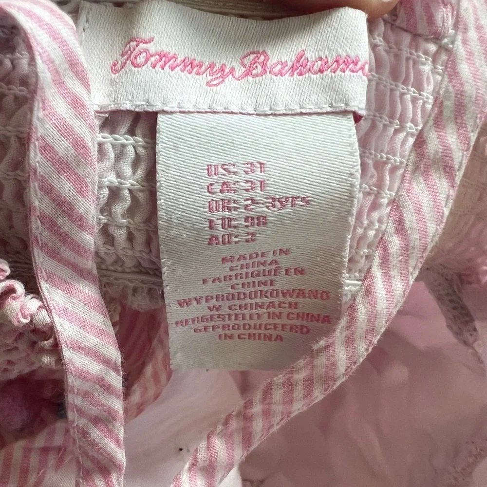 Tommy Bahama Pink Striped dress 3T